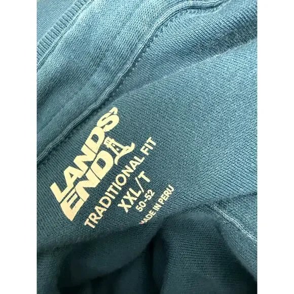 Lot 3 Lands' End Traditional 2xLT TALL Polo Shirts  Red Green Long Short Sleeve - Picture 4 of 12